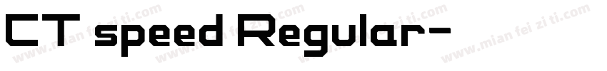 CT speed Regular字体转换